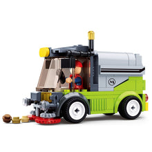 Load image into Gallery viewer, City Town Building Block City Great Vehicles Municipal Car Garbage Truck Light Repair Truck Road Sweeper Sprinkler Bricks Toy
