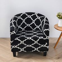 Load image into Gallery viewer, Club Chair Slipcover Stretch Armchair Covers Printed Tub Chair Cover Sofa Cover Spandex Couch Covers for Bar Counter Living Room
