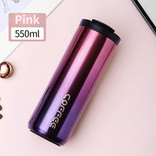 Load image into Gallery viewer, Coffee Mug Coffee Cup Cafe Tazas Garrafa Termica Agua Gelada Botella Bidon Water Bottle  Office Cup  Stainless Steel Termo cafe
