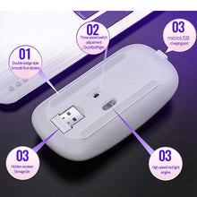 Load image into Gallery viewer, Colorful Backlit  Silent Mute Mosue Rechargeable Wireless Mouse  Computer Accessories for Home /Office / Games
