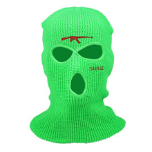 Load image into Gallery viewer, Winter Fashion Warm AK47 SAVAGE Ski Mask Hats 3-Hole Knit Full Face Cover Balaclava Hat Unisex Embroidery Beanies
