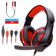Load image into Gallery viewer, Wired Headphones With Microphone Headset gamer  PC Headphone Headband Stereo Game Earphone For PS4/XBOX/Phone
