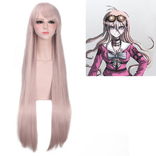 Load image into Gallery viewer, Cos Gift Dangan Ronpa Monokuma Women Long White Black Wig Danganronpa: Trigger Happy Havoc Cosplay Long Wig Hair Syntheti
