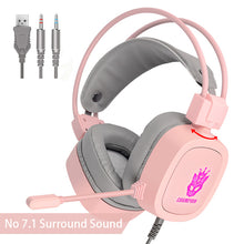 Load image into Gallery viewer, Gaming Headset 7.1 Virtual 3.5mm Wired Earphones RGB Light Game Headphones Noise Cancelling with Microphone for Laptop PS4 Gamer
