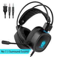 Load image into Gallery viewer, Gaming Headset 7.1 Virtual 3.5mm Wired Earphones RGB Light Game Headphones Noise Cancelling with Microphone for Laptop PS4 Gamer
