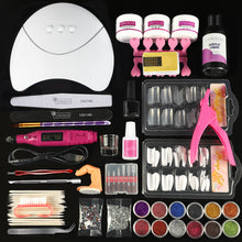Load image into Gallery viewer, Acrylic Powder Set Nail Drying Lamp Nail Drill Glitter All For Manicure Machine Tools Brush Professional Nail Kit Nails
