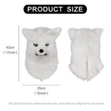 Load image into Gallery viewer, Cosmask Movable Mouth Fox Head Mask Animal Panda Tiger Husky Orangutan Artificial Fur for Halloween Costumes Party
