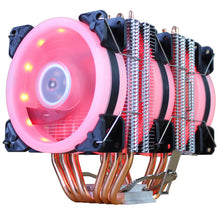 Load image into Gallery viewer, Cooling Fan CPU Cooler  6 Heat-Pipes Dual-Tower Cooling 9cm RGB Fan LED Fan Support 3 Fans
