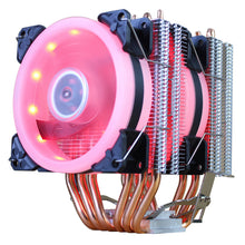 Load image into Gallery viewer, Cooling Fan CPU Cooler  6 Heat-Pipes Dual-Tower Cooling 9cm RGB Fan LED Fan Support 3 Fans
