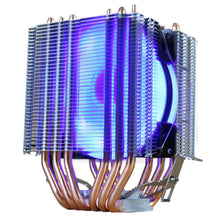 Load image into Gallery viewer, Cooling Fan CPU Cooler  6 Heat-Pipes Dual-Tower Cooling 9cm RGB Fan LED Fan Support 3 Fans
