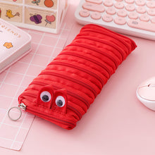 Load image into Gallery viewer, Pencil case Creative caterpillar zipper school Stationery storage bag cute Pen holder student pen case for kids
