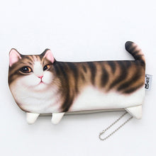 Load image into Gallery viewer, Pencil Case Cartoon Cat Soft Cloth School Stationery Pen Bag Gift for Girl Boy Student
