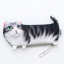 Load image into Gallery viewer, Pencil Case Cartoon Cat Soft Cloth School Stationery Pen Bag Gift for Girl Boy Student
