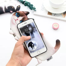Load image into Gallery viewer, Pencil Case Cartoon Cat Soft Cloth School Stationery Pen Bag Gift for Girl Boy Student
