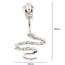 Load image into Gallery viewer, Crystal Belly Button Rings Navel Ring  Zircon Drop Dangle Body Belly Piercing Jewelry for Women Beach Belly Navel Rings

