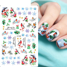 Load image into Gallery viewer, Cute Cartoon Skull Nail Stickers Spooky Halloween Decoration Ghost Bat Evil Pumpkin Sliders For Manicure Blood Nail Decal GLF886
