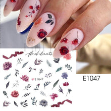 Load image into Gallery viewer, Cute Cartoon Skull Nail Stickers Spooky Halloween Decoration Ghost Bat Evil Pumpkin Sliders For Manicure Blood Nail Decal GLF886
