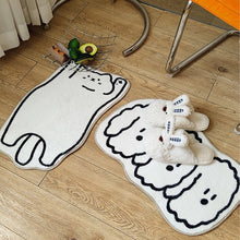 Load image into Gallery viewer, Cute Cat Rugs Cartoon Carpet In The Bedroom Non-slip Floor Mat Irregular Bedside Rug Bathroom Rugs Room Decoration 러그 Alfombra
