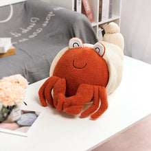 Load image into Gallery viewer, Cute Family Hermit crab Plush Doll toy Stuffed Smile Cloud pillow seafood chestnut Poached egg Toast bread Food Plush Food Toys
