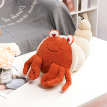 Load image into Gallery viewer, Cute Family Hermit crab Plush Doll toy Stuffed Smile Cloud pillow seafood chestnut Poached egg Toast bread Food Plush Food Toys
