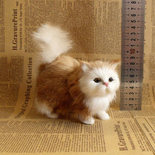 Load image into Gallery viewer, Cute Simulation Cat Plush Toys Soft Stuffed Kitten Model Fake Cat Realist Animals for Kids Girls Birthday Valentine's Day Gift
