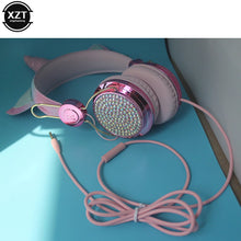 Load image into Gallery viewer, Wired Headphone With Microphone Girls Daugther Music Stereo Earphone Computer Mobile Phone Gamer Headset Kids Gift
