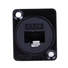 Load image into Gallery viewer, RJ45 Socket Cable Female Signal Connector Cat6 Panel Mount Network Ethernet Extension Interface Adapter
