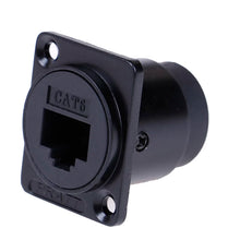 Load image into Gallery viewer, RJ45 Socket Cable Female Signal Connector Cat6 Panel Mount Network Ethernet Extension Interface Adapter
