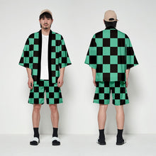 Load image into Gallery viewer, DIOCOS Demon Slayer Kimono Kimetsu No Yaiba Nezuko Cosplay T-shirts Costume Men Women Jacket Coat Shorts Set for Halloween Party
