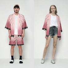 Load image into Gallery viewer, DIOCOS Demon Slayer Kimono Kimetsu No Yaiba Nezuko Cosplay T-shirts Costume Men Women Jacket Coat Shorts Set for Halloween Party
