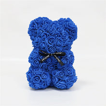 Load image into Gallery viewer, DIY 25 cm Teddy Rose Bear With Box Artificial PE Flower Bear Rose Valentine's Day For Girlfriend Women Wife Mother's Day Gifts
