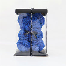 Load image into Gallery viewer, DIY 25 cm Teddy Rose Bear With Box Artificial PE Flower Bear Rose Valentine's Day For Girlfriend Women Wife Mother's Day Gifts
