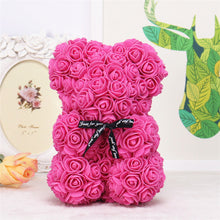 Load image into Gallery viewer, DIY 25 cm Teddy Rose Bear With Box Artificial PE Flower Bear Rose Valentine's Day For Girlfriend Women Wife Mother's Day Gifts
