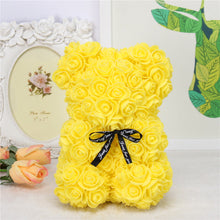 Load image into Gallery viewer, DIY 25 cm Teddy Rose Bear With Box Artificial PE Flower Bear Rose Valentine's Day For Girlfriend Women Wife Mother's Day Gifts
