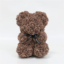 Load image into Gallery viewer, DIY 25 cm Teddy Rose Bear With Box Artificial PE Flower Bear Rose Valentine's Day For Girlfriend Women Wife Mother's Day Gifts
