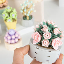 Load image into Gallery viewer, DIY MOC Potted Plants Succulents Cactus Gypsophila Bonsai Tree Gardens Romantic Building Blocks Model Bricks Kids Sets Kits Toys
