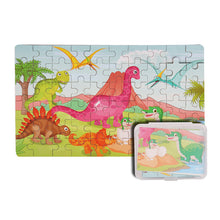 Load image into Gallery viewer, DIY Wooden Puzzle Cartoon Boxed Jigsaw Animal Traffic Number Letter Early Educational Toys Gifts For Children Kids Baby
