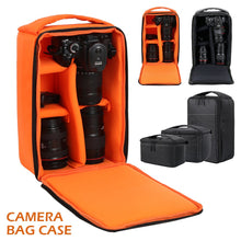 Load image into Gallery viewer, DSLR Camera Bag with dividers Multi-functional Waterproof Outdoor Video Digital Carry Photo Bag Case for Camera Nikon Canon DSLR
