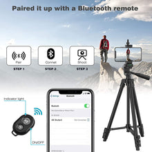 Load image into Gallery viewer, Flexible Tripod Extendable Travel Lightweight Stand Remote Control For Mobile Cell Phone Mount Camera Gopro Live Youtube

