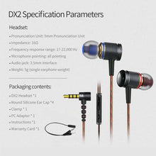 Load image into Gallery viewer, In ear earphone wired metal music headsets bass noise reduction earbuds for    Mobile Phones

