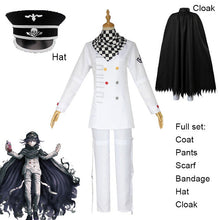 Load image into Gallery viewer, Danganronpa V3 Kokichi Oma Cosplay Costume President Oma Cosplay Wig Cloak and Hat Halloween Carnival Party Costumes

