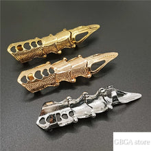 Load image into Gallery viewer, Danganronpa Finger Bone Ring cosplay Celestia Ludenberg Finger Rings costume accessories Punk gothic Halloween Cosplay Prop
