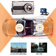 Load image into Gallery viewer, Dash Cam 4.0" Full HD 1080P Car DVR WiFi Rear View Reversing Camera Car Video Recorder Black Box Dashcam Car Cameras GPS Tracker
