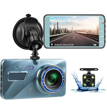 Load image into Gallery viewer, Dash Cam Black Box in Car DVR Camera Video Recorder Rear View Dual Lens HD Cycle Recording Video Mirror Recorder Black Box
