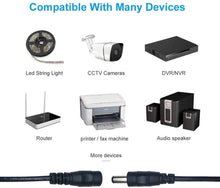 Load image into Gallery viewer, DC 12V Power Adapter Extension Cable 5.5*2.1mm Male Female Power Cord Extend Wire 1M 2M 3M 5M 10M Cable For CCTV Camera Router
