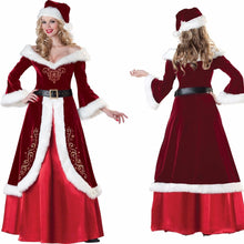 Load image into Gallery viewer, Deluxe Men Women Christmas Costume Cosplay Couple Santa Claus Uniform  Holiday

