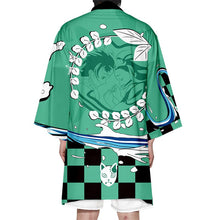Load image into Gallery viewer, Demon Slayer Kimetsu No Yaiba Cosplay Costume Haori  Kimono Kamado Nezuko Halloween Adult Child Costumes Cloak Cape
