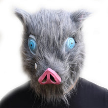 Load image into Gallery viewer, Demon Slayer Kimetsu No Yaiba Hashibira Inosuke Cosplay Costumes Pants Headgear wild boar Halloween for man woman
