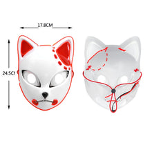 Load image into Gallery viewer, Demon Slayer LED Mask Fox Mask Hot Anime Tanji Langqian Rabbit Real Rice Cosplay Props Halloween Party Cosplay Props For Adults

