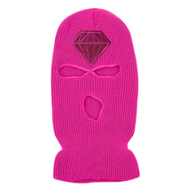 Load image into Gallery viewer, Diamond Glitter Printed 3 Hole Full Face Cap Embroidery Letter Ski Beanies Design Keep Warm Headgear Mask Tactical Balaclava Hat
